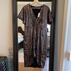 Bronze sequin dress